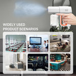 HASTHIP Sanitizer Spray Machine for Home and Office with 380ml Tank and Dual UV Atomization