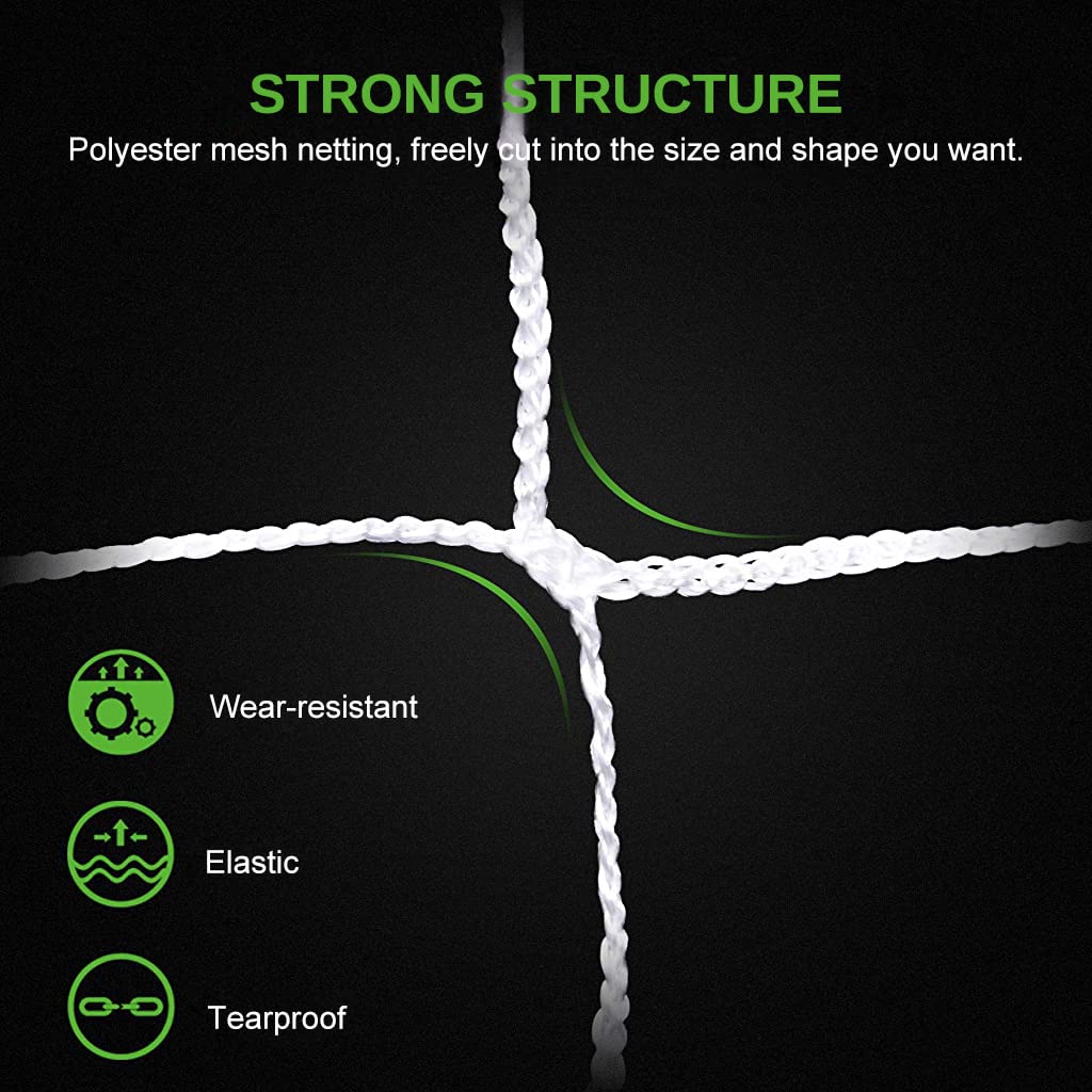 HASTHIP Plant Support Net for Climbing Plants with 5×30 ft Trellis Grid and UV‑Resistant Polypropylene