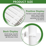 HASTHIP Garden Fence for Flower Beds with Connectable Design 50x30cm White PVC | Outdoor Border Decor