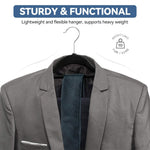 HASTHIP Velvet Hangers for Clothes with Non Slip Flocked Design 50Pcs | Space Saving Wardrobe Organizer