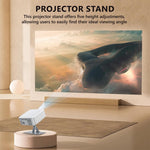 HASTHIP® Soporte Proyector 3 en 1, Trípode Ajustable Plegable con Rosca 1/4'', Montaje de Escritorio Pared Techo, Rotación 360° Compatible con Proyectores Cámaras y Webcams