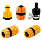 HASTHIP® Hose Quick Connectors Water Pipe Fast Fitting Connector Tap Adapter Set for Garden Wash Car Hose Pipe Female Adapter Water Sprayer and Standard Hose Pipe Fitting Adapter - 5 Pcs