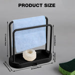 HASTHIP Kitchen Dish Cloth Rack for Countertop Use with Dual Row Drying Design 2PCS