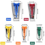 HASTHIP Bias Tape Maker Set for Fabric Sewing and Quilting featuring 5 sizes 1/4 to 1 inch