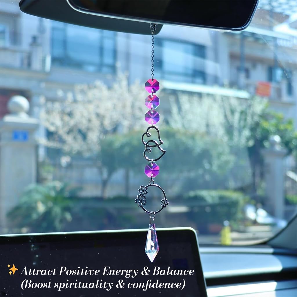HASTHIP Sparkling Opal Moon Charm for Home Decor featuring 16.5 in Crescent Design | Auspicious Gift