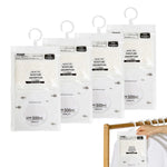 HASTHIP Dehumidifier for Wardrobe with Hanging Transparent Bags 4 Pack | Absorbs up to 400ml Moisture