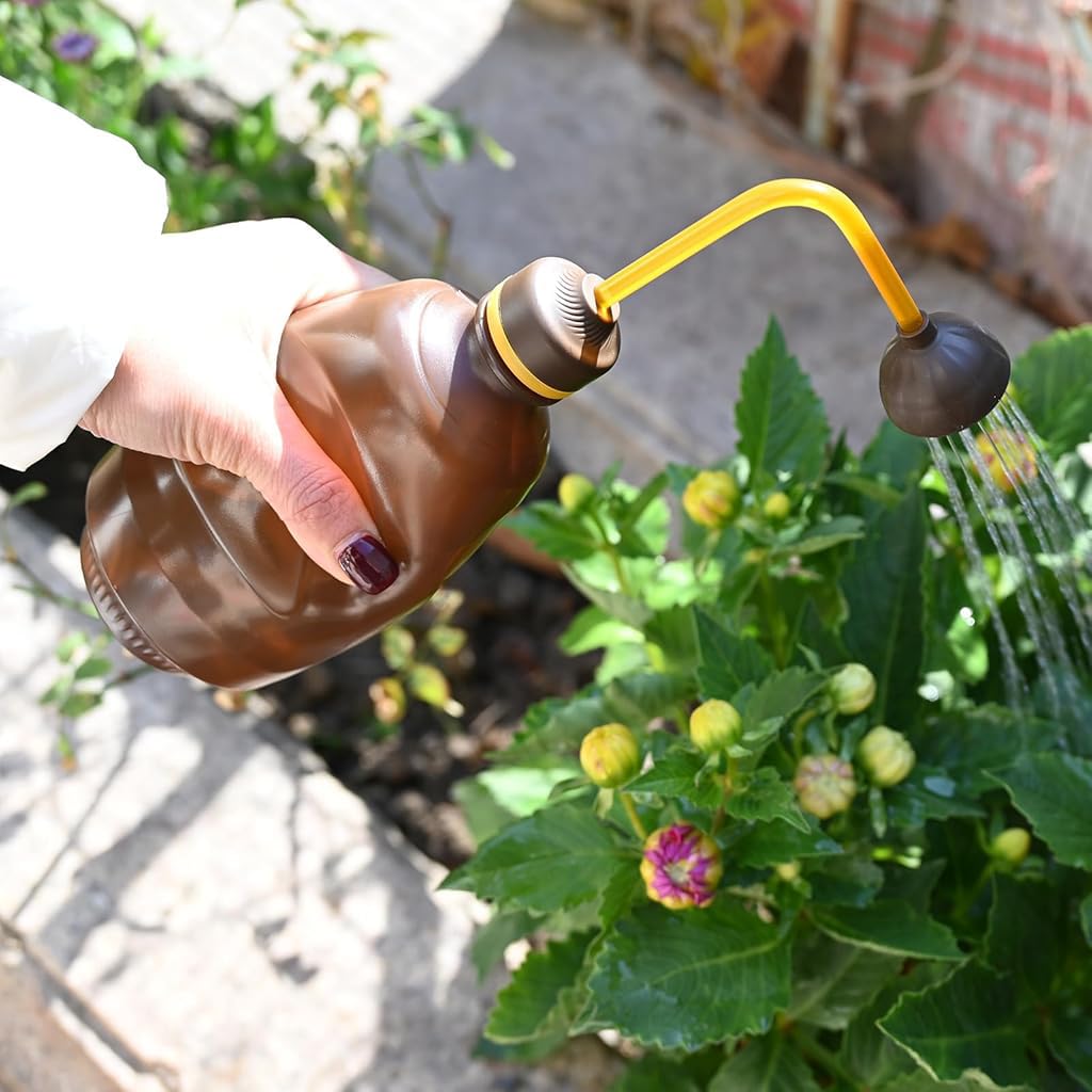 HASTHIP Plant Watering Can for Small Potted Plants 450ml with Curved Sprayer Nozzle