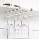 HASTHIP Wine Glass Rack for Cabinet Storage with Drill Free Mount | 2 Pack Iron Holder