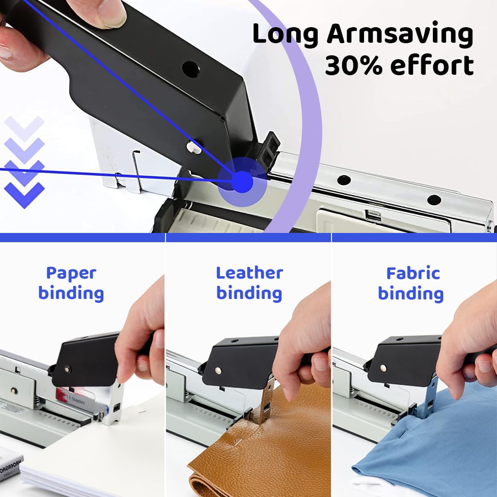 HASTHIP Heavy Duty Stapler for Office and Industrial Use with Ergonomic Handle | Staples up to 100 Sheets