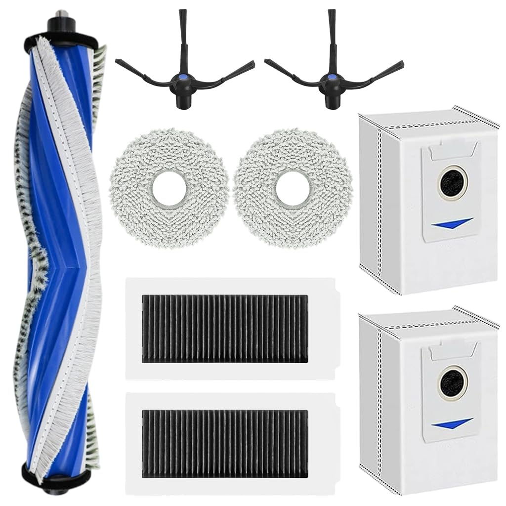 HASTHIP Replacement Parts for Ecovacs X50 PRO Omni Vacuum | 9 Pcs with Main Brush and Filters