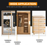 HASTHIP Door Magnets for Cabinets and Drawers with 4mm Ultra Thin Metal Design | Adhesive & Screw Mount