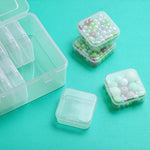 HASTHIP Jewelry Organizer Box Set for Earrings and Rings 15 Pcs with Clear Plastic Cases | Ideal for Beads and DIY Craft Storage