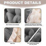 HASTHIP Headboard Pillow for Reading and Bed Support with Quilted Design | 100cm Cotton Lumbar Cushion
