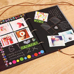 HASTHIP Photo Album for DIY Scrapbooking with 30 Sheets 7.5 x 6.9 in Felt Cover | Handmade Gift Book