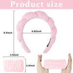 HASTHIP Spa Headband and Wristband Set