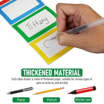 300 Sheet Colored Label Stickers, 3.5"x2.3" Self Adhesive Tags 4 Colors Name Tag Sticker for Office, School, Classroom, Meeting, Kindergarten, Parties, Warehouses, Clothes and Mailing