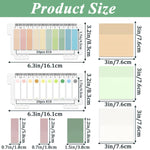 HASTHIP Transparent Sticky Notes for School, Office and Home with 700 Sheets PET Design | Removable Waterproof Memo Pads