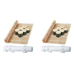HASTHIP Sushi Making Kit for Beginners with Roller Bazooka and 2PCS Bamboo Mat | DIY Home Rolls