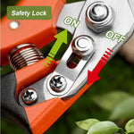 HASTHIP Gardening Scissor for Home Garden with Spring Loaded Mechanism and Ergonomic Handle