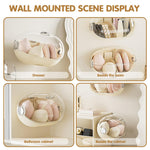 HASTHIP Sponge Blenders Storage Box for Makeup Accessories with Clear Sliding Hood 13.5x9cm