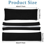 HASTHIP Office Chair Armrest Covers for Comfort and Protection with Zipper Design | 2Pcs Black 45×16cm