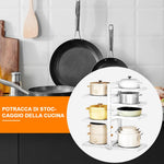 HASTHIP Under Sink Organizer for Pots and Pans with 7 Adjustable Panels in Carbon Steel