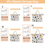 HASTHIP Underbed Storage Bags for Clothes and Blankets with Reinforced Handles | 4 Sizes 45x52cm–70x82cm