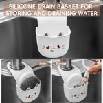 HASTHIP Kitchen Sink Organizer for Sponges and Dish Soap | 3Pcs Silicone Hanging Pouches