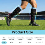 HASTHIP 2 Pairs Compression Sport Socks Knee High Graduated Support Socks