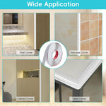 HASTHIP Wall Molding Trim 9.84ft Self Adhesive L Corner Guard featuring Waterproof PVC | Cuttable White Finish for Home Decor