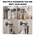 HASTHIP Kitchen Utensils Organizer Hooks for Wall with 360° Swivel Octopus Design | No Drill Space Saving Solution
