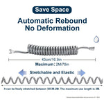 HASTHIP Bidet Sprayer Hose for Shower and Toilet Cleaning with 6.6ft Spring Coil | Stainless Steel Connectors