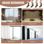 HASTHIP Curtain Rod Holders for 28mm Rods featuring Reinforced Metal Wall Brackets | 4Pcs Set
