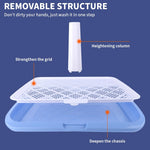 HASTHIP Dog Toilet for Small and Medium Dogs featuring Removable Mesh Grate 65 x 50 cm | Easy Cleanup