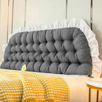 HASTHIP Headboard Pillow for Reading and Bed Support with Quilted Design | 100cm Cotton Lumbar Cushion