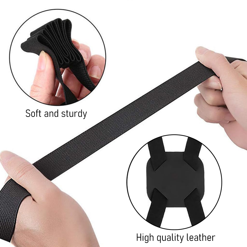 HASTHIP Luggage Straps for Travel Suitcases featuring Quick Release Buckles and Adjustable Polyester Bands | 2Pcs Black Set