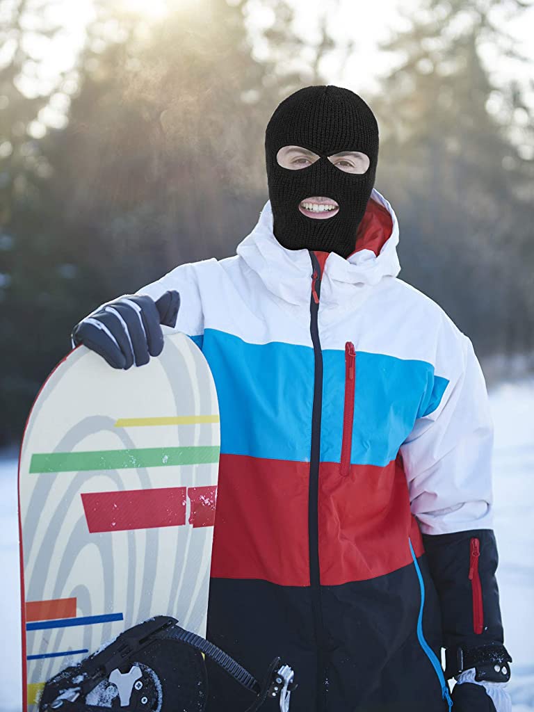 Proberos® Full Face Ski Mask for Men Women, Knitted Balaclava Ski Mask Thermal Balaclava for Winter Outdoor Sports Ski BikeFull Face Cover Mask, UV Protected Cycling Accessories Mask For Men & Women