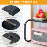 HASTHIP Storage Shelf for Microwave Oven with 110lbs Capacity and Adjustable Carbon Steel Frame | Space Saving Kitchen Rack