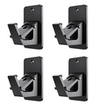 HASTHIP® 4Pcs Curtain Rod Brackets Wall Mounted Curtain Rod Brackets Drapery Rod Suppports Heavy Duty Metal Multipurpose Curtain Rod Holders Wall Hooks