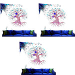 HASTHIP UV Reactive Tapestry for Bedroom and Living Room Decor 51 x 59 in 3 Pcs | Glows Under Black Light