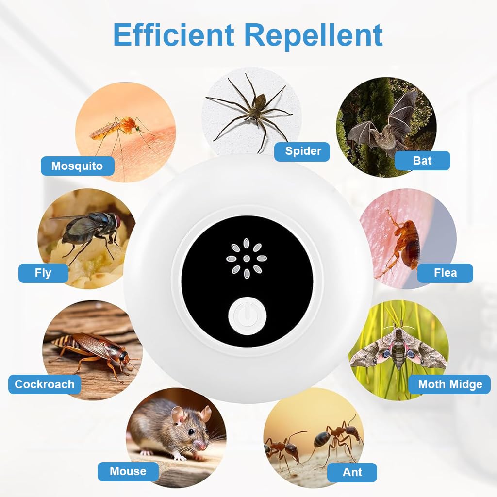 HASTHIP Ultrasonic Rat Repellent Devices for Indoor Pest Control with Dual Pack 2065kHz | Safe Plug-in Protection