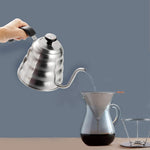 HASTHIP® Pour Over Coffee Kettle Gooseneck Kettle for Coffee Tea with Thermometer Premium 3-Layer Stainless Steel Bottom Maker Tea Pot Update Triple Layered Base for All Stovetops 40 floz/1200ml