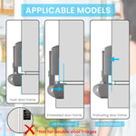 HASTHIP® Fridge Locks Child Proof Baby Proofing Products Easy Cabinet Door Lock Baby Safety Products Refrigerator Single Door Self-Adhesive Fridge Lock Kitchen Accessories Items
