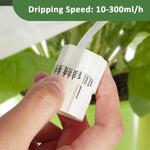 HASTHIP Drip Irrigation Kit for Home Garden Plant Pots with 1.5m Pipe and Ceramic Cone | Adjustable Self Watering Device