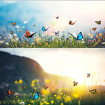 10Pcs Butterfly Stakes, 10in Colorful Flying Butterfly On Stick Model, Garden Decoration Items for Indoor/Outdoor Yard, Patio Plant Pot, Flower Bed, Home Decoration