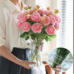 HASTHIP Flower Arrangement Stem Holder for Vase with Spiral Design and Crystal Acrylic Build