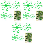 HASTHIP Plant Climbers for Indoor and Outdoor Use featuring 6-Claw Stem Holders 4 Pack | Plastic Support Rings for Climbing Plants