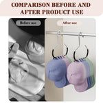 HASTHIP Wardrobe Hooks for Clothes and Hat Storage featuring Space Saving Metal Design | Set of 10