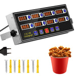 HASTHIP Commercial Kitchen Timer for Restaurants with 8 Channel Display and Loud Alarm | Programmable Cooking Reminder