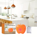 HASTHIP Plastic Wrap Storage Box for Food Covers with Apple Shaped Organizer and 100 Count Set